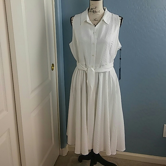 Tommy Hilfiger textured shirt dress - Picture 3 of 5